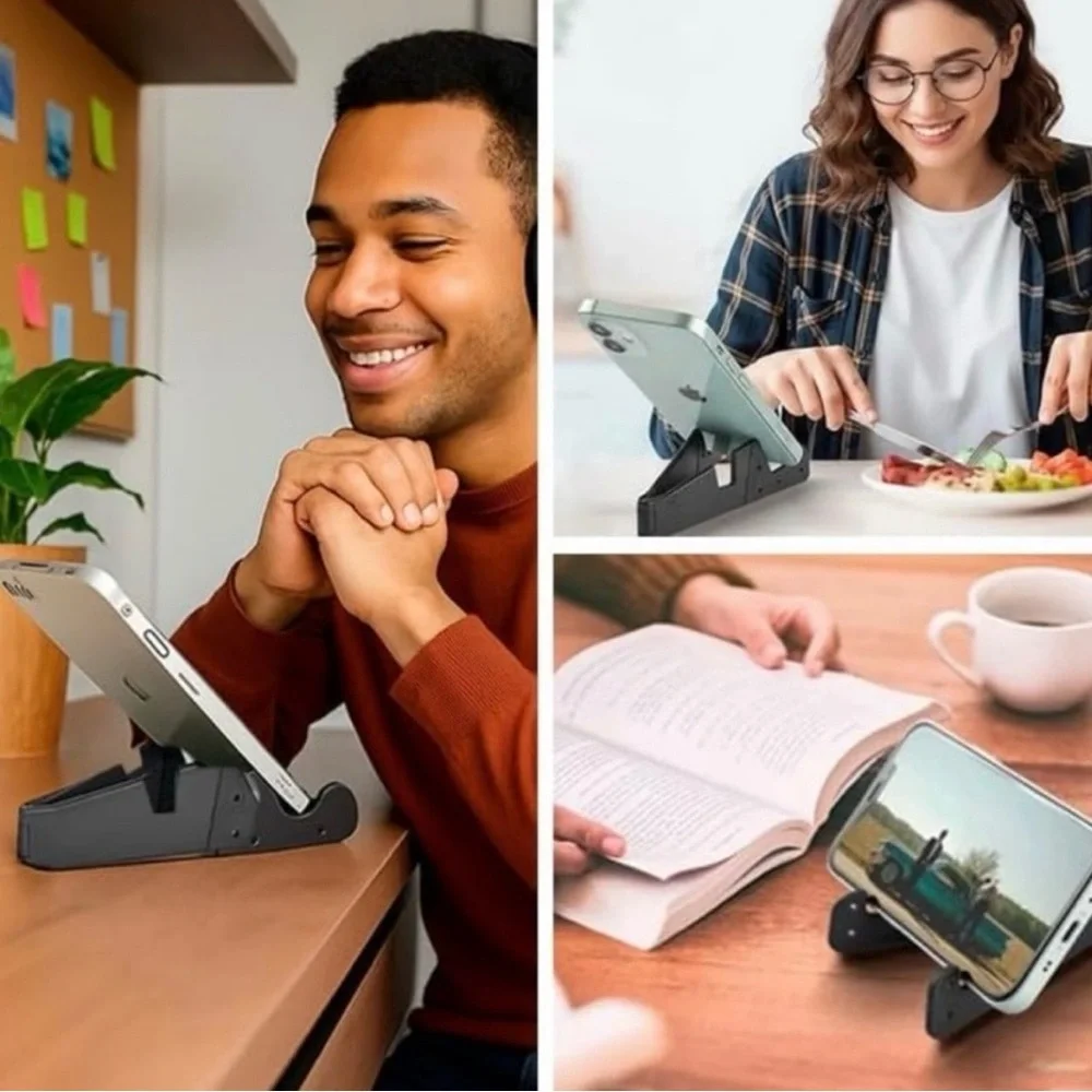 💞 New Red & Black Travel Universal Folding Phone Stand